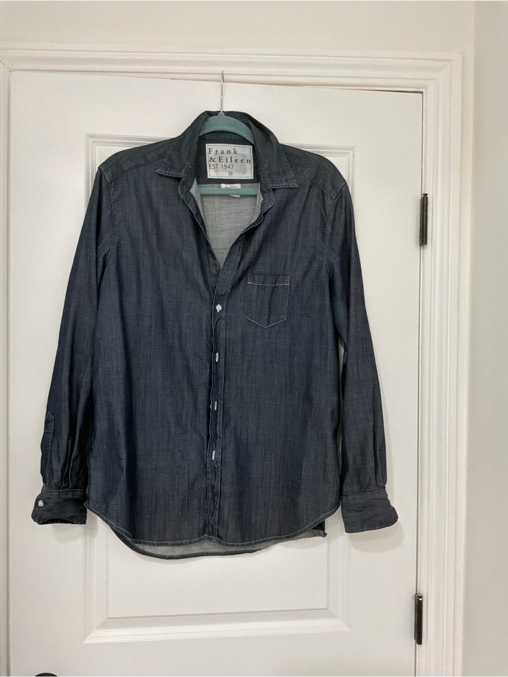 Frank & Eileen Women's Dark Indigo Denim Button-Down Shirt
